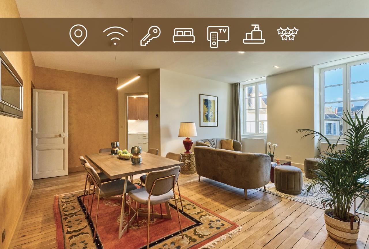 Appartement Montagnon - Les Suites Du Palais - Classe 4 Etoiles, Parking Prive, Vue Cathedrale, 3 Chambres, Primo C0Nciergerie Nevers Exteriér fotografie